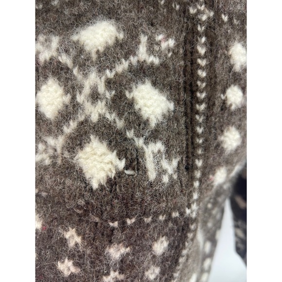 Vtg Liz Claiborne Fair Isle Shetland Wool Sweater L Scandi Hand Knit Apres Ski - Picture 9 of 9